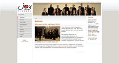 Desktop Screenshot of joy-singers.ch