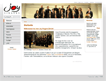 Tablet Screenshot of joy-singers.ch